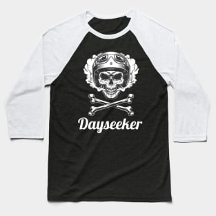 Dayseeker / Vintage Skull Style Baseball T-Shirt